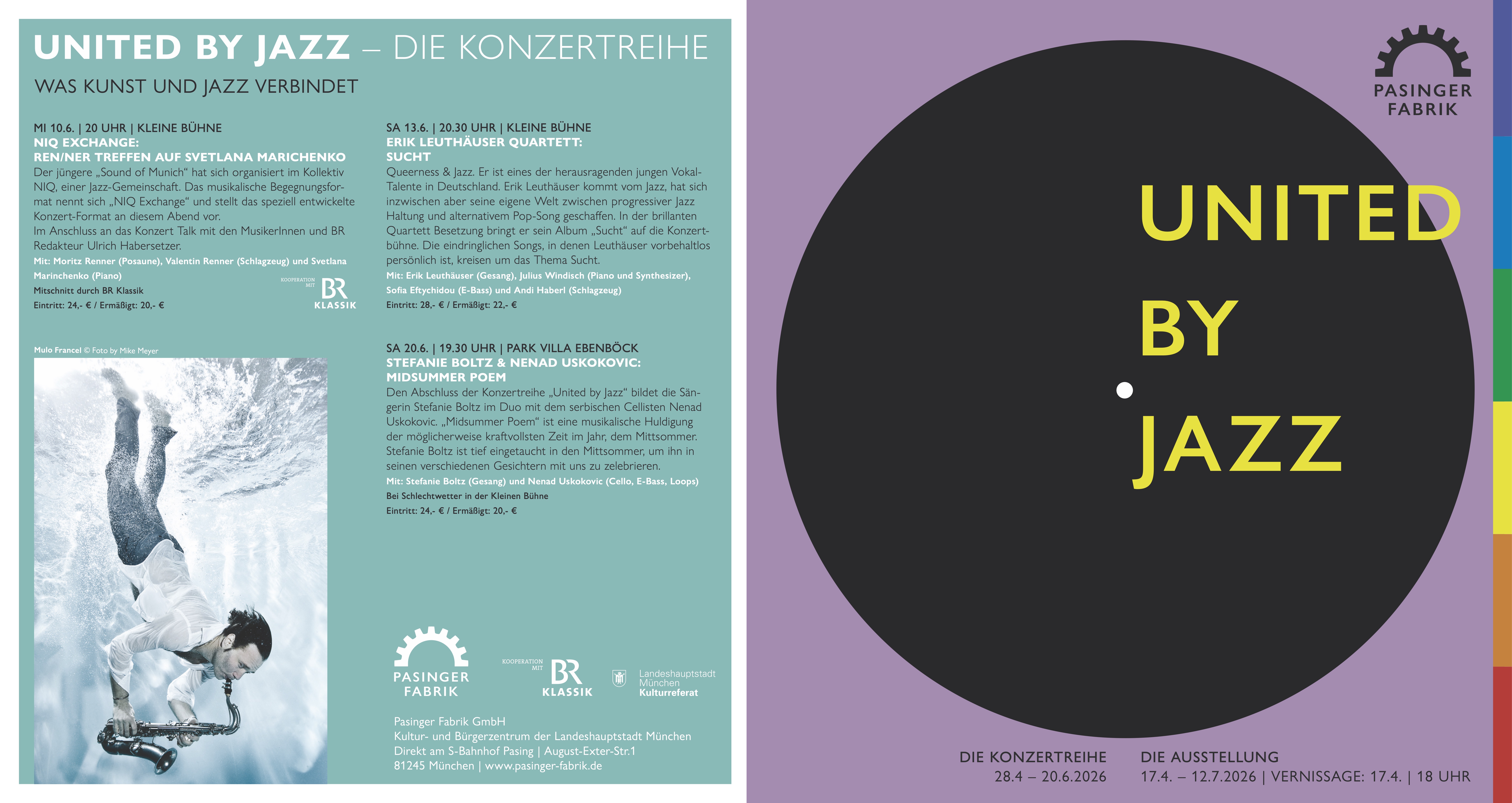 Austellung und Konzertreihe 'United by Jazz' vom 17.04. bis 12.07.
